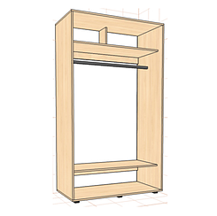 Моношафа приставна з 1 розсувними дверима Алекса купити в Одесі, Україні