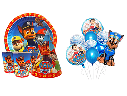 Комплект посуду та набір куль "Щенячий патруль"