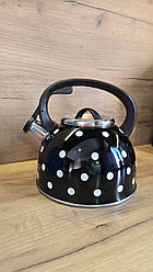 Чайник Vincent VC-3587 Black 2,5 л в горошок