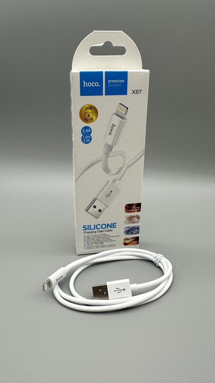 Кабель HOCO X87 iPhone Magic silicone charging data cable
