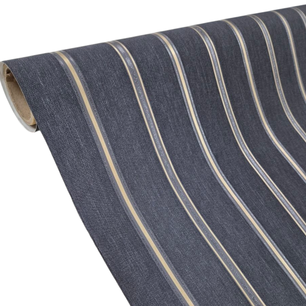 Шпалери вінілові на флізеліновій основі Marburg 31529, чорні, золоті для кабінету, вітальні, спальні, фото 1