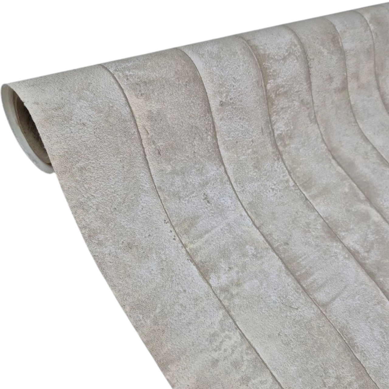 Метрові шпалери вінілові на флізеліновій основі 10,05 × 1,06 Marburg 31402, бежеві з об'ємними смугами, фото 1