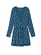 Халат Victoria's Secret Modal Lace-Trim Robe (Blue Shibori Hearts) M/L, фото 4