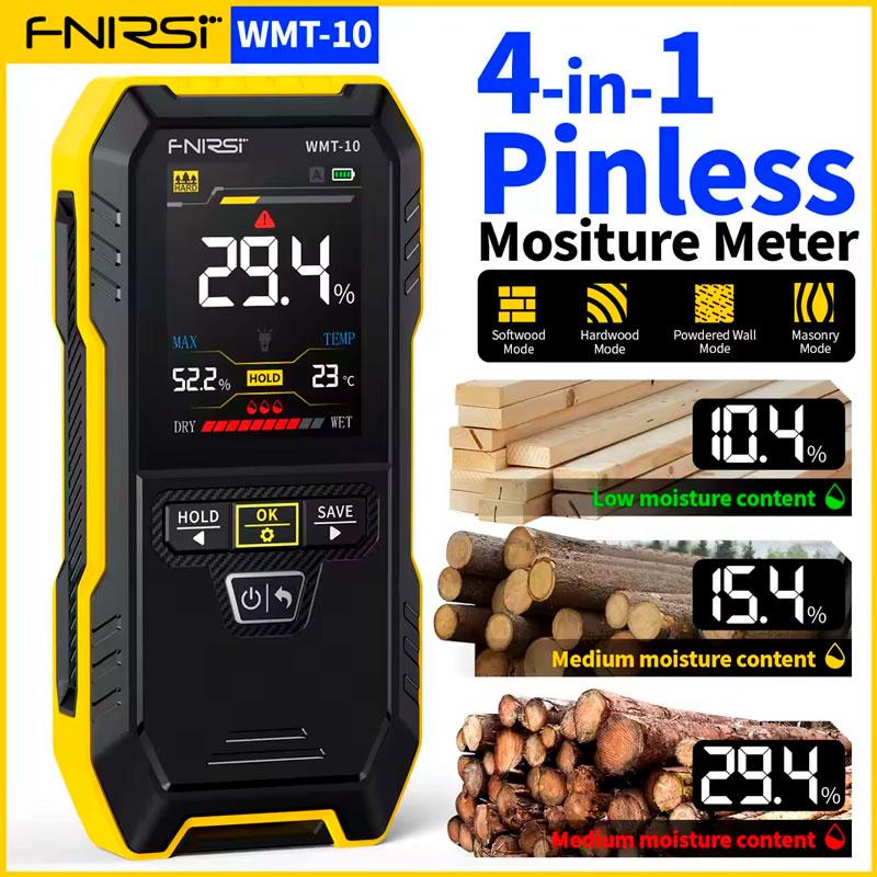 FNIRSI WMT-10 вимірювач вологості деревини, детектор металу, прихованої проводки