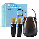 Блютуз колонка з мікрофоном Bluetooth Speaker & 1 Microphone A68 Black, фото 3