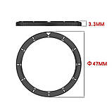 Безель металевий для смарт годинника Xiaomi Watch S3/S4 Silver-2 + захисне скло, фото 8