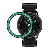 Безель Green та силіконовий ремінець для смарт годинника Xiaomi Watch S3/S4, фото 3