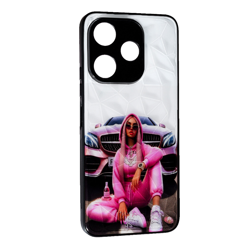 Чехол Prisma Ladies New для Xiaomi Redmi 13/Poco M6 Pink Car