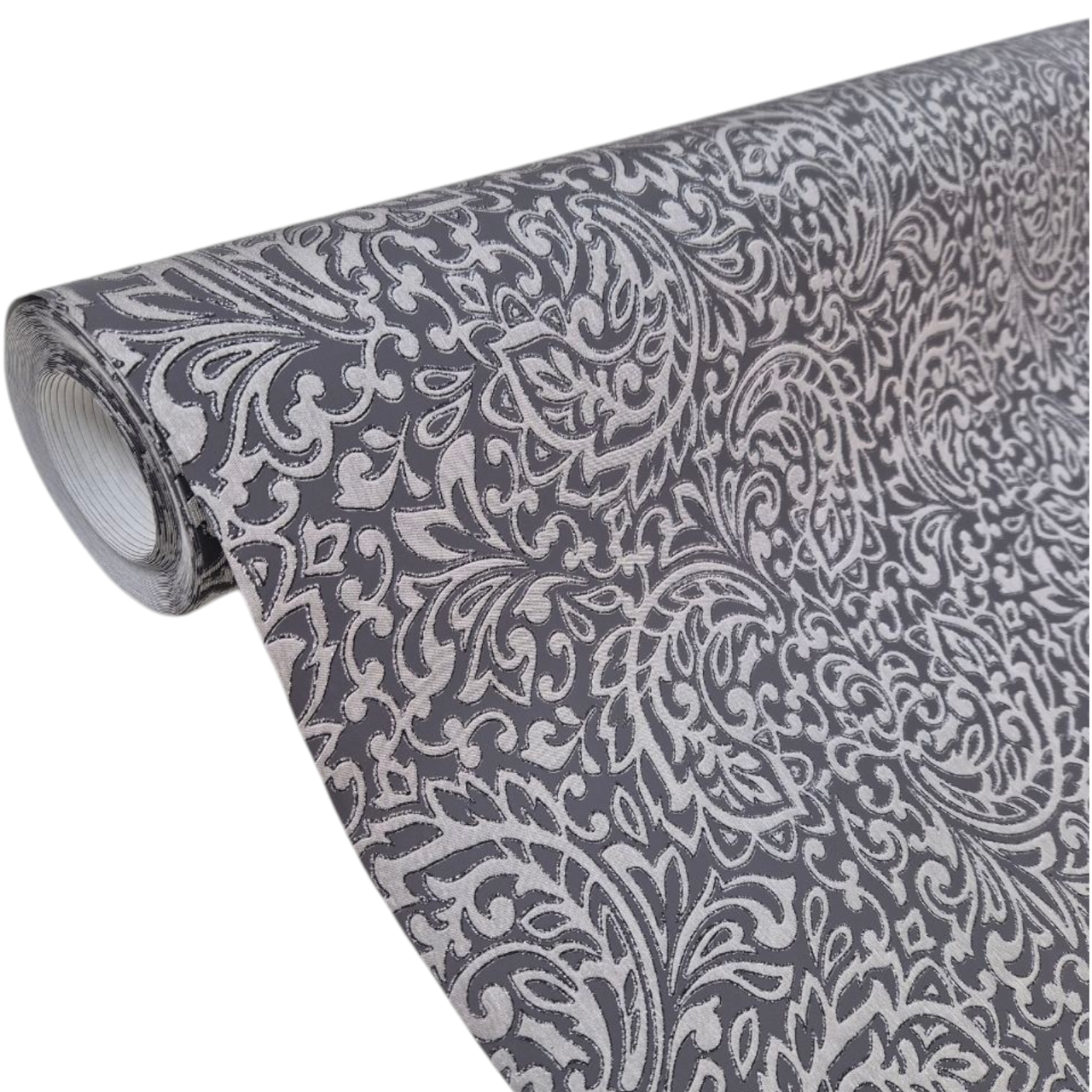 Шпалери вінілові на флізеліновій основі 10,05 × 1,06 м Marburg 57573, сірі для офісу, вітальні, спальні, фото 1