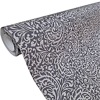 Шпалери вінілові на флізеліновій основі 10,05 × 1,06 м Marburg 57573, сірі для офісу, вітальні, спальні