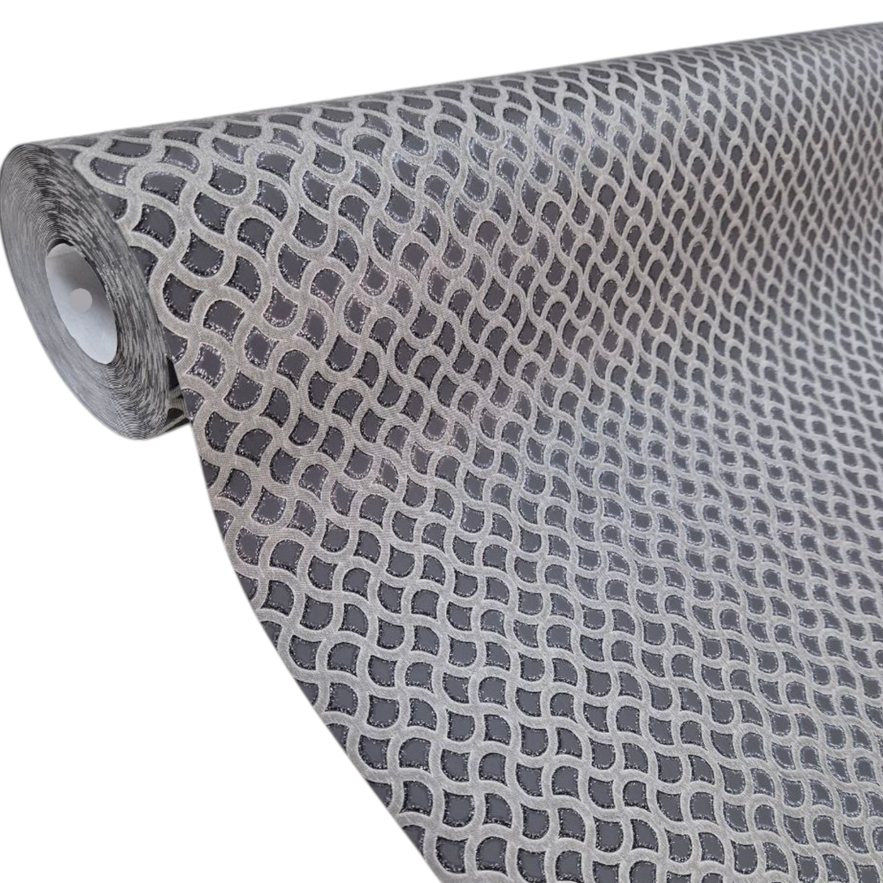 Шпалери вінілові на флізеліновій основі 10,05 × 1,06 м Marburg 57561, чорні, сірі для вітальні, спальні, коридору, фото 1