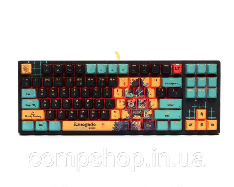 Клавіатура A4Tech AT87 (Renegade) Bloody Black USB (код 147229)