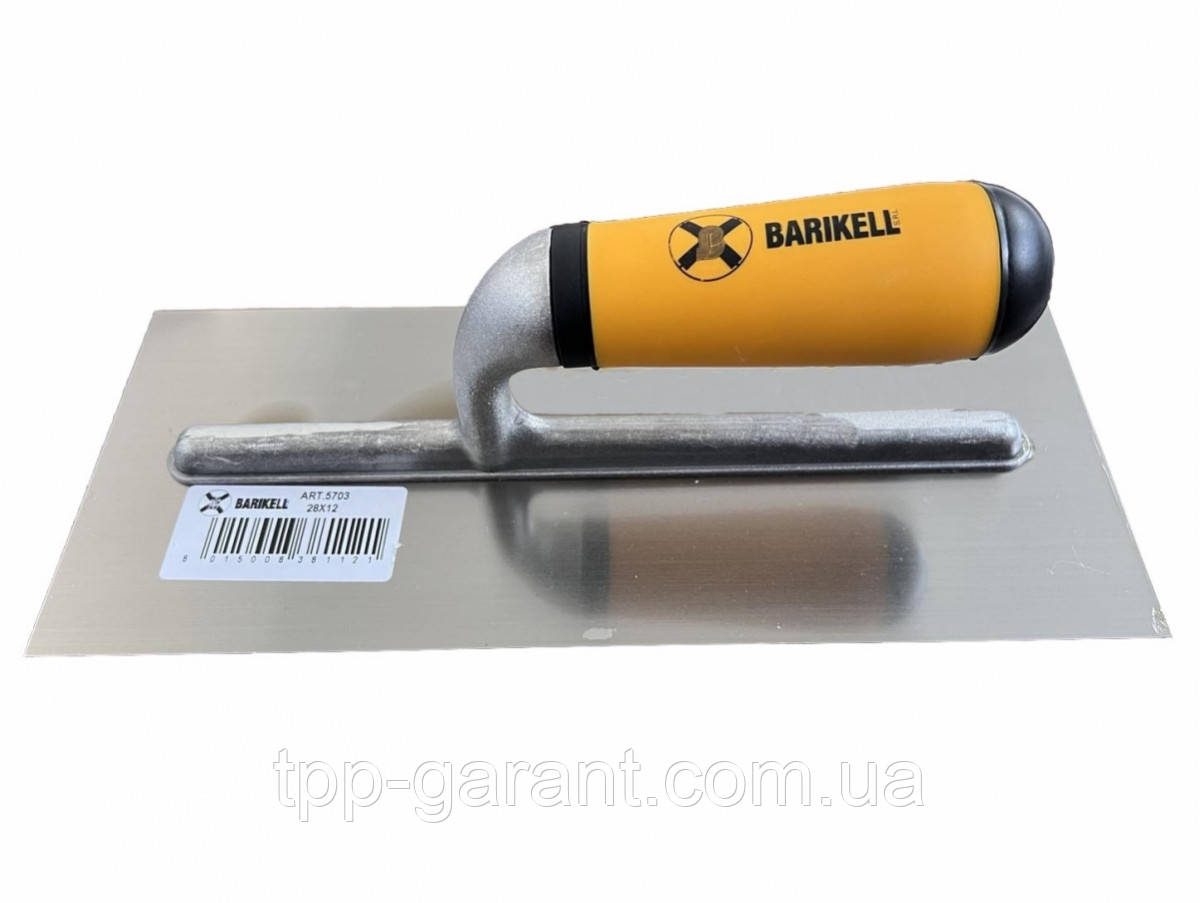 Гладилка ручна 280х120 шпатель, Сталь, пластмасова ручка, "BARIKELL" код 5703