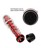 Жіночий силіконовий м'який вібратор, вібратор гелевий ребристий, вагінально- анальний вібратор з вусиками, фото 6