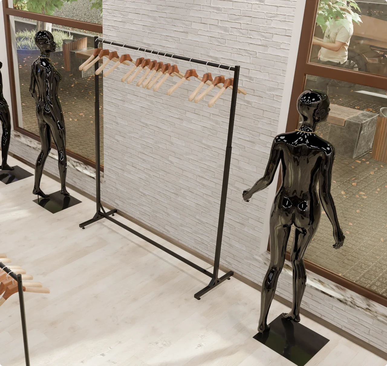 Варіант встановлення обладнання для магазину одягу Варіант встановлення обладнання для магазину одягу