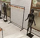 Стійка WERX-15-125, L 1500мм. розбірна, регульована, чорна. Торгівельна стійка вішало під тремпеля, рейл для магазину., фото 10