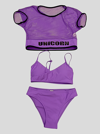 Купальник для девочек 7808 Fuba сиреневый(В НАЛИЧИИ ТОЛЬКО 36 38 40 42 УКР р-ры ), фото 1