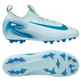 Футбольні дитячі бутси Nike Zoom Mercurial Vapor 16 Academy AG FQ8403-400, Блакитний, Розмір (EU) — 38.5