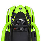 Дитяча електромобіль каталка толокар 3 в 1 з батьківською ручкою Lamborghini M 5781 Зелений, фото 10