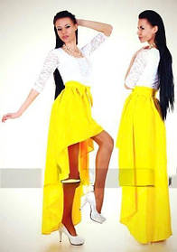 Жіноче плаття гіпюр +габардин 42-44,46-48 жовтий, чорний