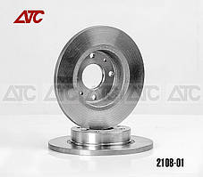 Диск переднього гальма 2108, 2109, 21099 АТС комплект 2 шт.