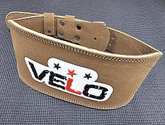 Пояс атлетичний широкий шкіряний нубук Velo розмір M