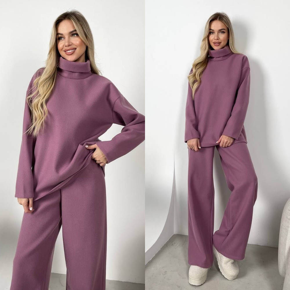 Жіночий повсякденний ангоровий костюм, фото 1