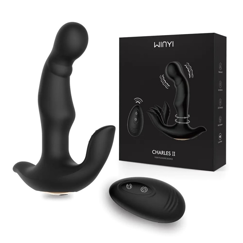 Масажер простати для чоловіків Winyi Charles 2 Remote Anal Vibrator Butt Plug kitty.in.ua, фото 1