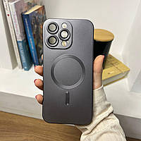 Силіконовий чохол для iPhone 16 Про Макс сірий з магсейф / iPhone 16 Pro Max Grey MagSafe