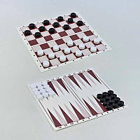 Ігровий набір "Шашки та Нарди" BAMSIC для дітей