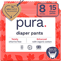 Підгузки-трусики Pura Eco Nappy Pants 8 (19+кг) 15шт