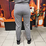 Штани жіночі твід теплі кишені 46 беж, фото 3