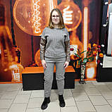 Штани жіночі твід теплі кишені 46 беж, фото 5