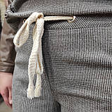 Штани жіночі твід теплі кишені 46 беж, фото 7