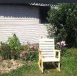 Крісло-гойдалка дерев'яна, фото 2