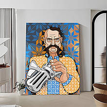 Картини за номерами 40*50 "Український кіборг" No2594