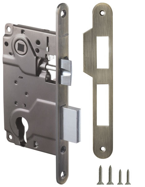 Замок під циліндр для міжкімнатних дверей Armadillo LH 25-50 (бронза), фото 1