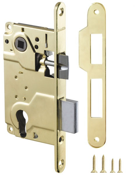 Замок під циліндр для міжкімнатних дверей Armadillo LH 25-50 (золото), фото 1