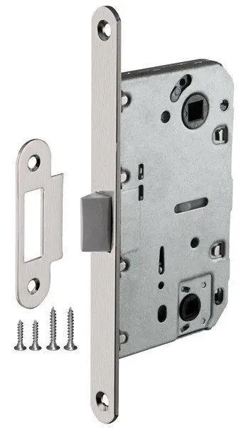 Засувка дверна під фіксатор Armadillo LH 96-50 SN матовий нікель, фото 1