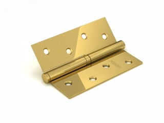 Петля дверна знімна FUARO 413-4 100x75x2,5 PB left (латунь) ліва, 1 шт., фото 1