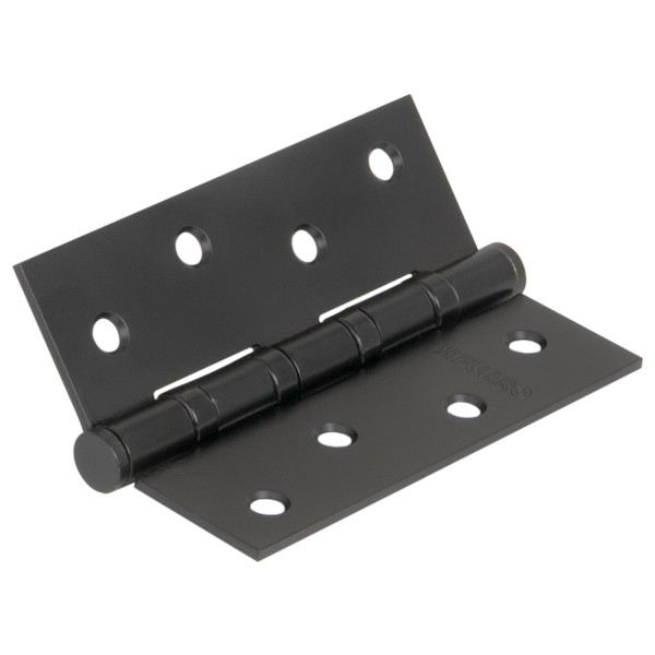 Петля дверна універсальна врізний FUARO 4BB 100x75x2,5 BL (чорний), 1 шт., фото 1