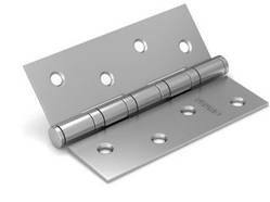 Завіса дверна універсальна врізна FUARO 4BB 100x75x2,5 PN (перл. нікель), 1 шт.