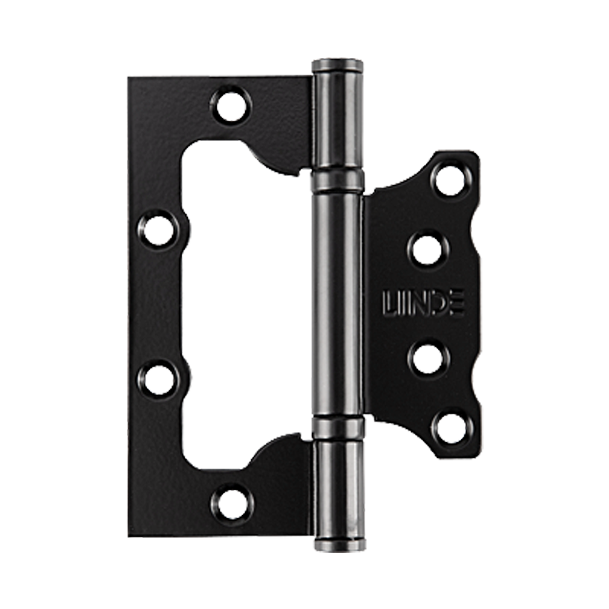 Петля метелик без врізки FUARO 500-2BB 100x2,5 BL (чорний матовий), 1 шт., фото 1