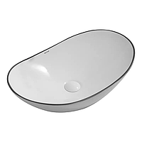 Раковина накладна Mixxus Premium WAVE-0105 EDGE BLACK 620х360х160 mm (MP6556)
