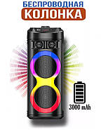 Портативна Bluetooth колонка потужністю 25 Вт на 3000 мАг ZQS6220 Чорна, фото 3