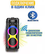Портативна Bluetooth колонка потужністю 25 Вт на 3000 мАг ZQS6220 Чорна, фото 4