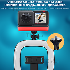 Лампа кільцева LED 15 см 6" Earldom ET-ZP21 лампа для селфі лампа для тік току кільцева лампа від повербанка, фото 4