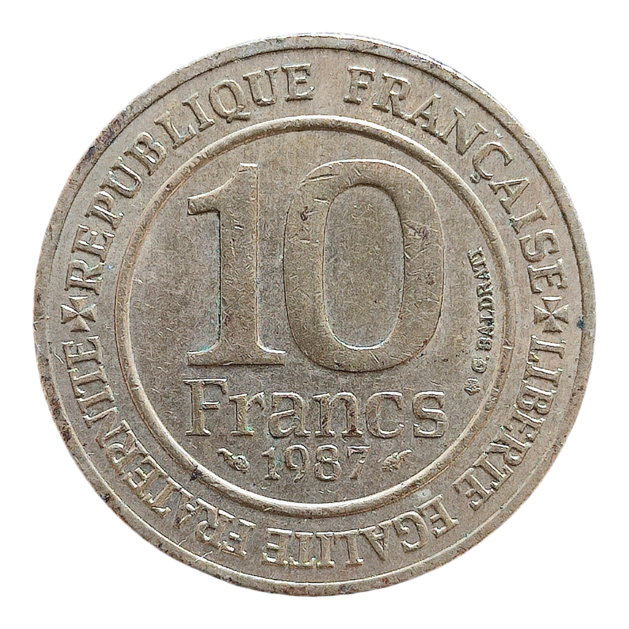 Франція 10 франків, 1987 Тисячоліття династії Капетів