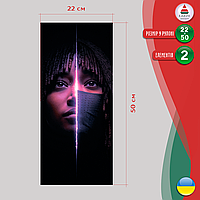 Наклейка вінілова кольорова самоклеюча декоративна самоклеюча на стійку автомобіля «Амандла Стенберг» з Оракалу