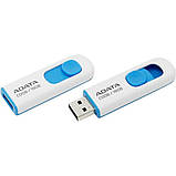 Flash A-DATA USB 2.0 C008 16Gb White/Blue (AC008-16G-RWE), фото 4